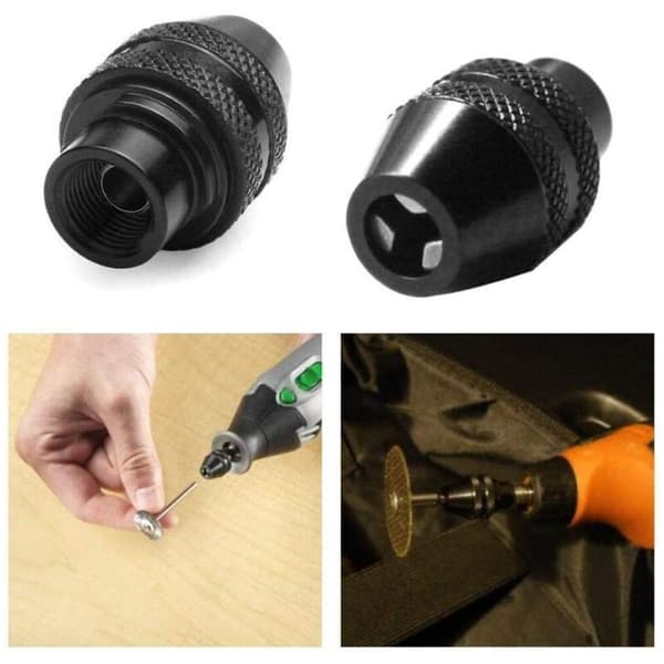 2-pack universell nyckellös chuck. Multi Quick Change-verktyg för Dremel 4486 roterande verktyg 3000 4000 7700 8200