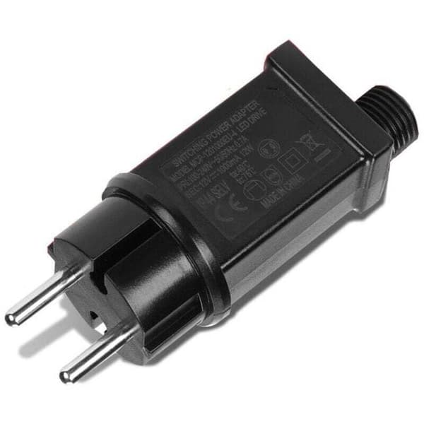 12V LED-strömförsörjning. LED IP44-transformator Lågspännings LED-adapterdrivrutin för julbelysning. Slingljus-