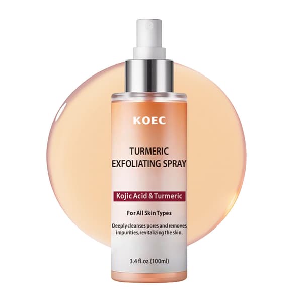 Exfolierande spray med gurkmeja