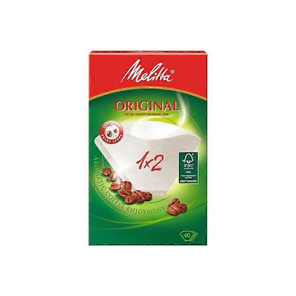 Kaffefilterpapper för droppkaffe (amerikansk stil) 1 x 2 - 40 filter