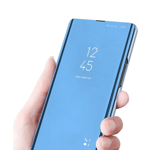 SKALO Samsung A16 Transparent Fönster Plånboksfodral - Svart