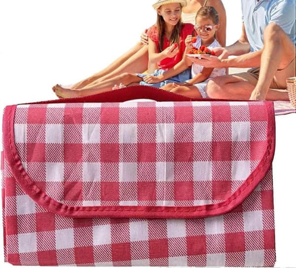 Strandpicknickfilt vattentät picknickmatta sandskydd parkfilt för strand, resor, konsert, camping, vandring
