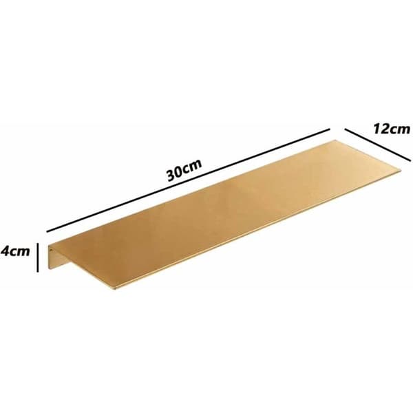 Set med två väggfästen i metall. Modern stil. 30 cm. Lämplig för vardagsrum, kök, sovrum, kontor, etc. Med två installationsmetoder.