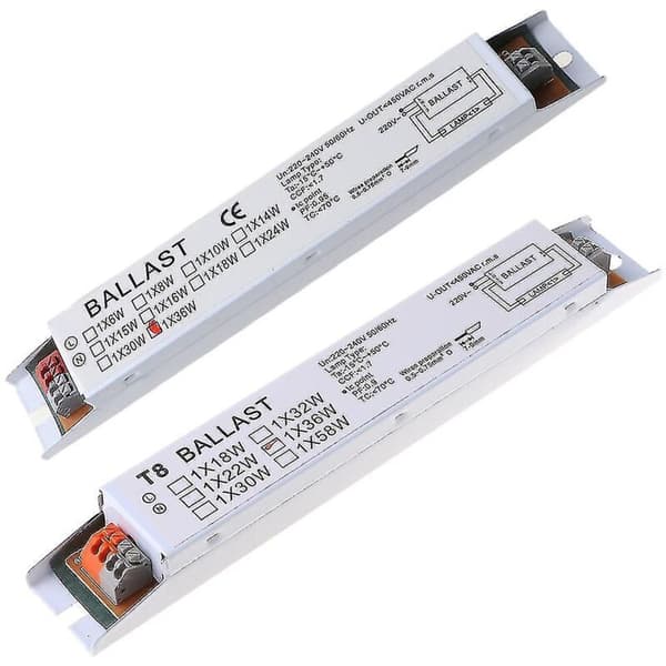 36W elektronisk ballast – Hög effektivitet för 1 lampa – AC 220V – Längd 21cm – Bredd 3cm – Inomhusbelysning