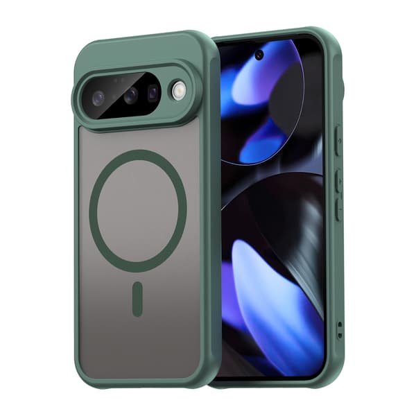 Google Pixel 10A Hybridmaterial Mobilskal (Grön)