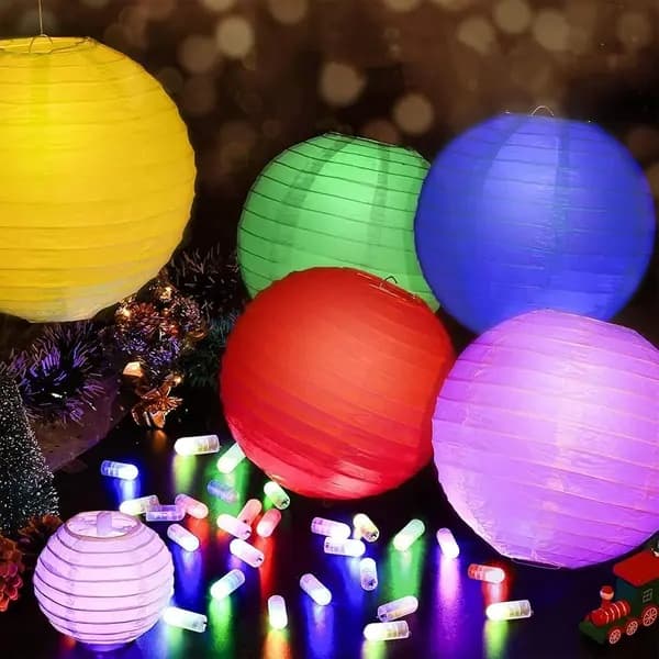 30-pack LED ballonglampor, batteridrivna, varmvita mini LED-lampor