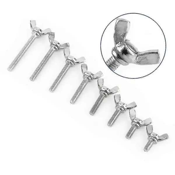 5 x M6 Vingbultar / Vingskruvar i rostfritt stål [M6 x 12mm]