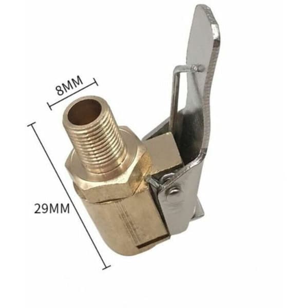 Däckpumpmunstycke Bil Däckluftchuck Hjul Pumpventil Däckpumpklämma Adapter Mässingskontakt Fordon