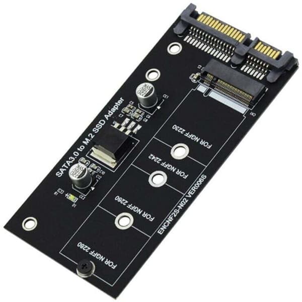 M.2 SATA M2 till NGFF-omvandlare SATA3 2,5 tums B-nyckelkort för 2230-2280 SSD
