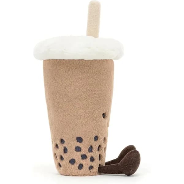 Bubble Tea Plyschleksak, 8,5 tum | Dryckesplyschleksak | Rolig present