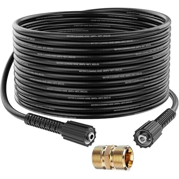 15 m ersättningsslang, 2000 PSI. M22 hona med hankontakt för Kärcher