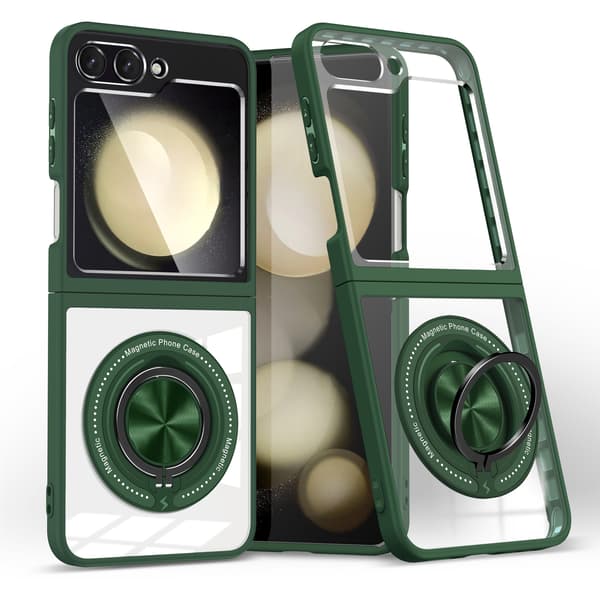 Z FLIP6/FLIP7 FE Droppskyddsfodral (Grön) för Samsung-telefoner