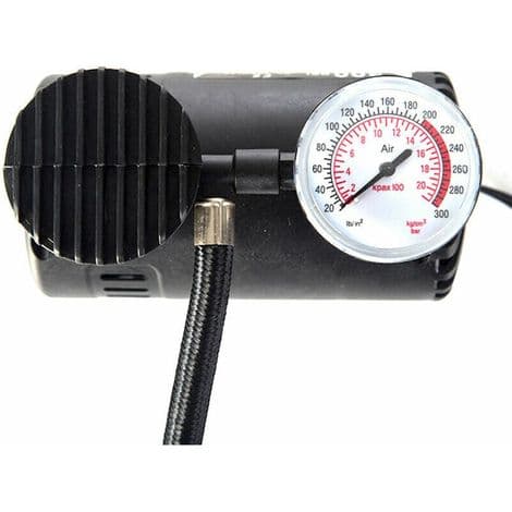 Mini elektrisk billuftpump, bärbar däckpump (300 PSI), bilkompressorpump för bil, motorcykel och basketboll