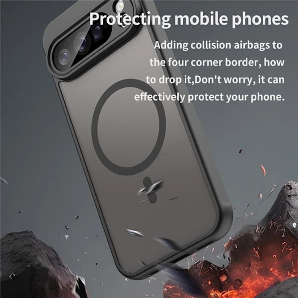 Google Pixel 10 Hybridmaterial Mobilskal (Svart)