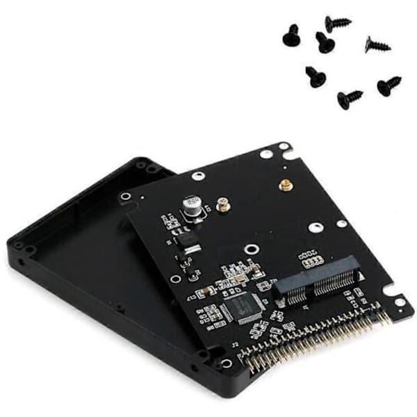 Kassettkonverteringsprocess SSD mSATA kontra hårddisk IDE 2,5\" 44-stift