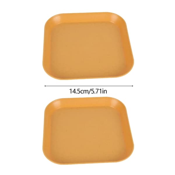 2-pack grund bred kattskål, halmfiber, luktfri, kattunge kortbent katt.