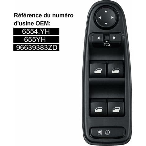 Fönsterhissbrytare 6554.YH för Citroen C4 Grand Picasso