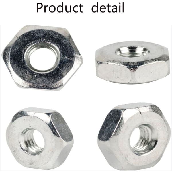 Förpackning med 8 universella M8 kedjemuttrar. Ersättningsmutter för kedjeskydd för STIHL MS240 MS260 MS251 MS271 MS280 MS290 MS310 MS340 MS360 MS380 MS381.
