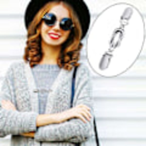 Pieces Vintage Tröja Sjal Clips Retro Kofta Clips
