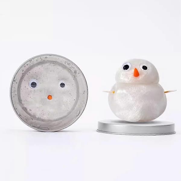 Stressavlastande leksak för barn: Färgglad Slime Crystal Clay Klämspel (Orange)