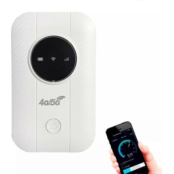 Lätt, fickvänlig bärbar WiFi-router. Trådlös LTE-delning.