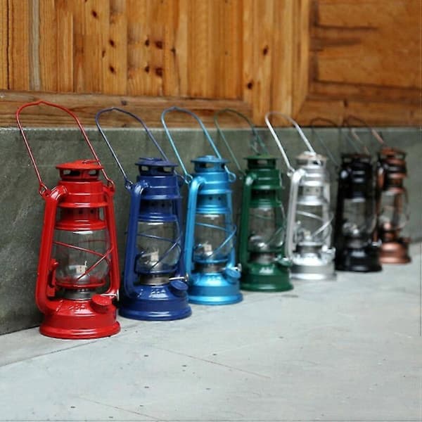 Klassisk retro fotogenlampa 25 cm. Dimbar fotogenlykta
