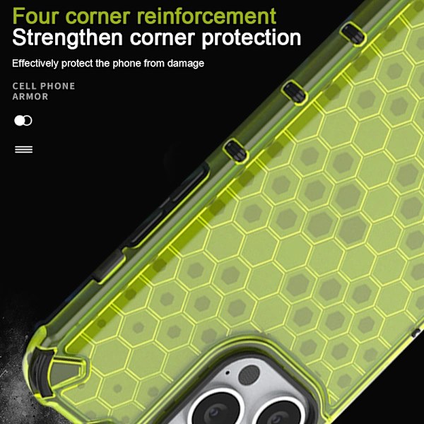 Honeycomb Apple Phone Case-iPhone13-Transparent Green
