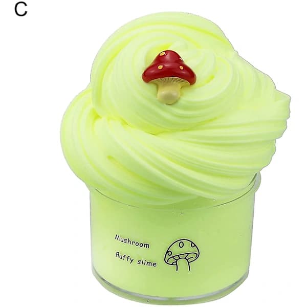 Barnpresent: Fluffigt Slime-lera, 70 ml, fluffigt, rivtåligt och mycket elastiskt; molnformat slime-smörlerleksak för avkoppling.