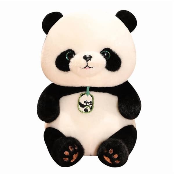 24 cm panda plyschleksak, supermjuk, stresslindring hemkontor resor.