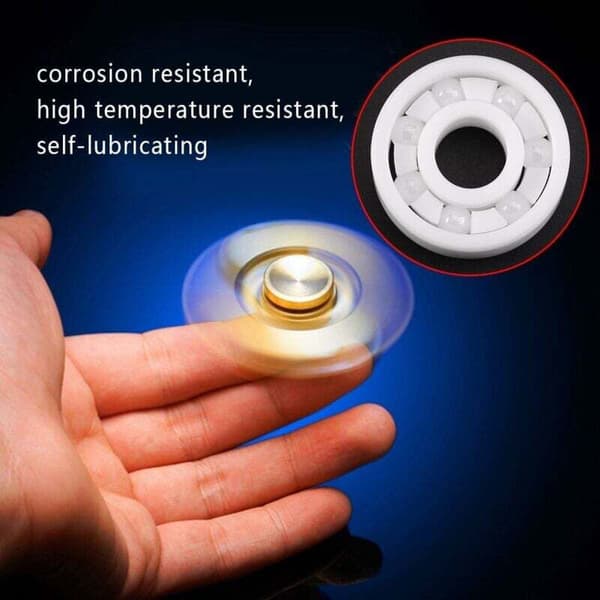 Miniatyr keramisk kullager 608 för fidget spinner ZrO2 8 x 22 x 7 mm Vit