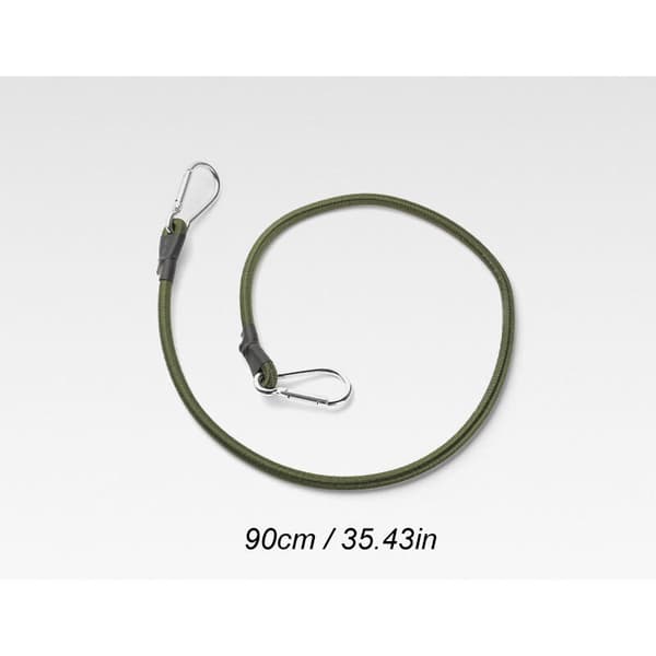 Elastisk karbinhake för utomhusbruk. Justerbar 8 mm elastisk lina med karbinhake – Elastisk lina för utomhusbruk, camping, bagage, cykelställ (90 cm)