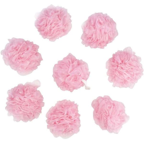 8-pack rosa badsvampboll, hemmabruk.