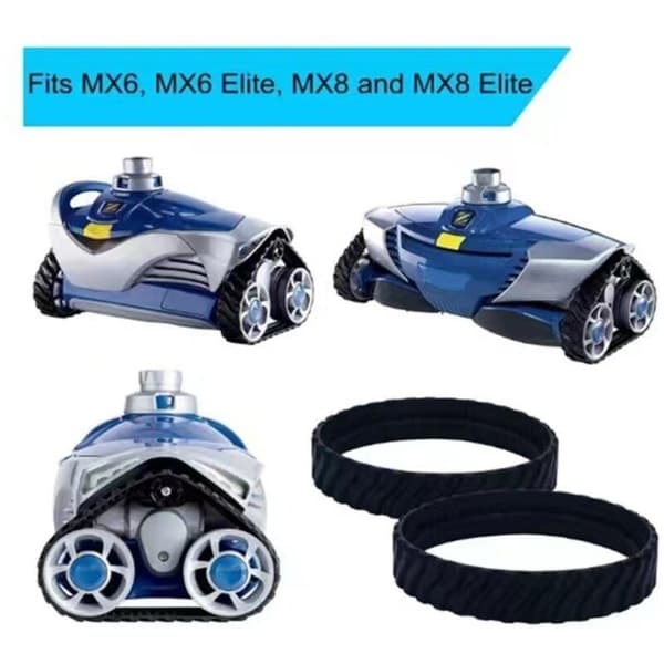 Anpassningsbara band för Zodiac MX6 MX8 MX9. Däck för Baracuda R0526100 robotpoolrengörare.