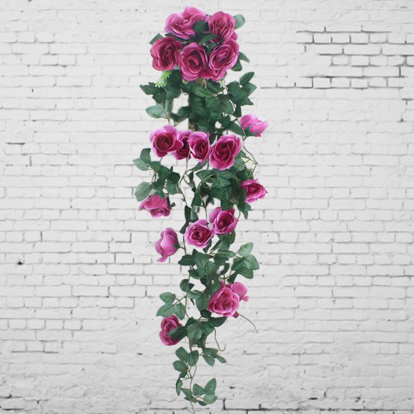 Falsk ros konstgjord blomväxt Hemdekoration, 90cm 03