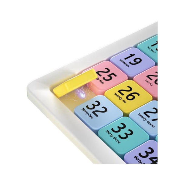 Magneettinen numeroliukupalapeli, kannettava IQ-peli lapsille, pojille, tytöille, taaperoille 5x5 vauva | Vauvan lelut | Vauvan opettavaiset lelut