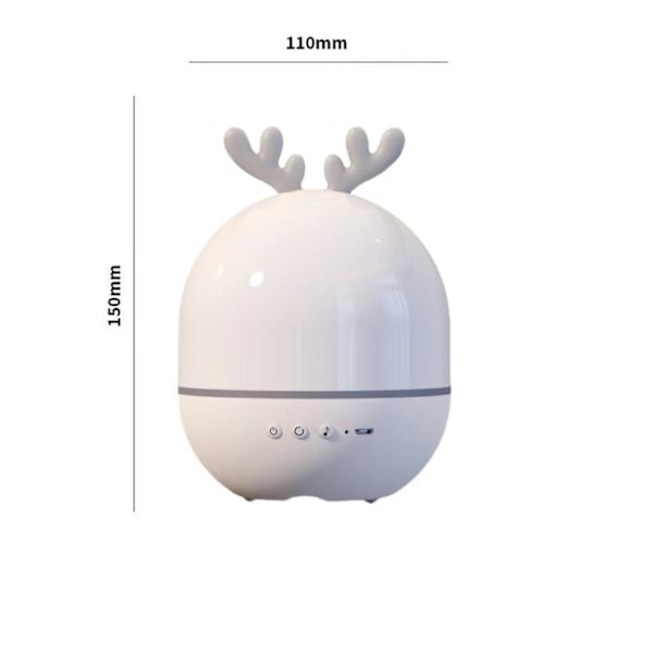 Baby Projektor Natlampe, LED Børne Natlampe Musik Glød Lampe 360 Graders Rotation, 8 Sange, 6 Projektionsfilm, Stjerneprojektor Lampe til Soveværelse