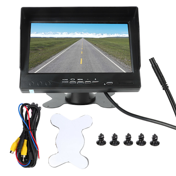 7-tums Backup Camera Monitor High Definition Backback Monitor med RCA-gränssnitt för billastbil RV