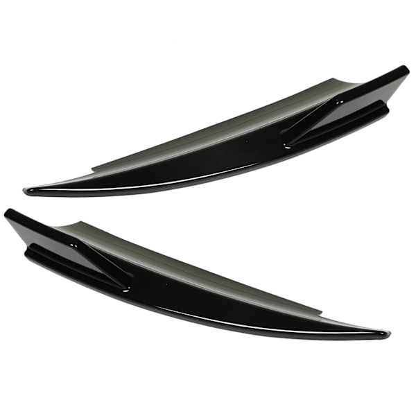2 stk. Bagagerums Spoiler Sided Splitter Venstre og Højre Lys Sort Udskiftning til Benz CLA‑Class C117 CLA45 AMG Line 2013‑2019