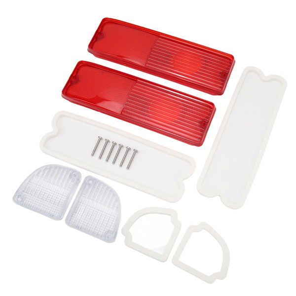 Baglygte Reverse Linser med Pakninger 110215 Rød Hus Baglygte Spejl Linser Kit Udskiftning til Chevy Pickup Truck