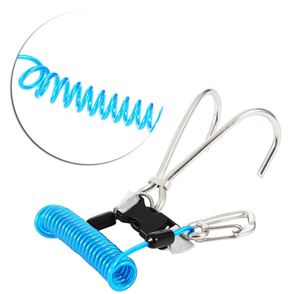 Rustfrit Stål Reef Hook - Dykkersikkerhedsudstyr (Blå)