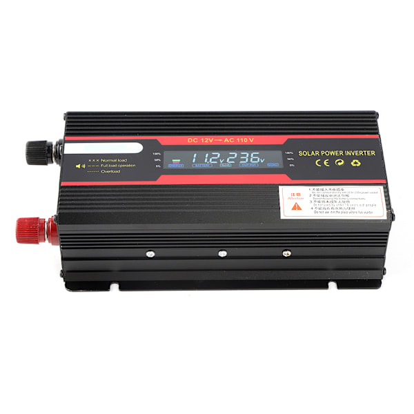 1000W bilspenningsomformer transformator 12V til 110V LCD-skjerm