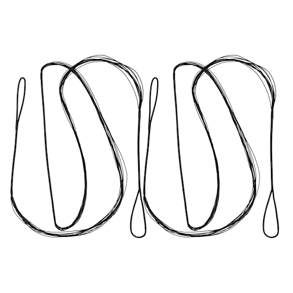 12-tråds Tradisjonell Recurve Buesnor Polyester Erstatning Buesnor Pil og Bueskyting Tilbehør