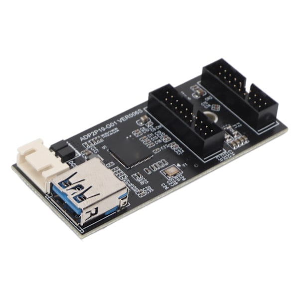 USB3.2 GEN1 Adapterkort 5Gbps Transmission Stabil Bredt Kompatibel 19PIN til 2 Port 19PIN Kort til Desktop Bundkort