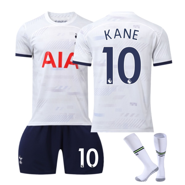 YJSS-23-24 Tottenham Hotspur hjemmefotballdrakt nr. 10 Kane voksendress med sokker XL