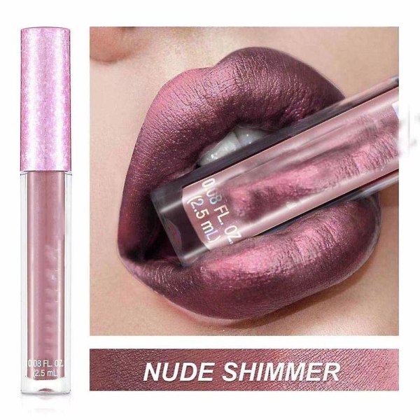 Pearlescent lipstick, NUDE, SHIMMER-