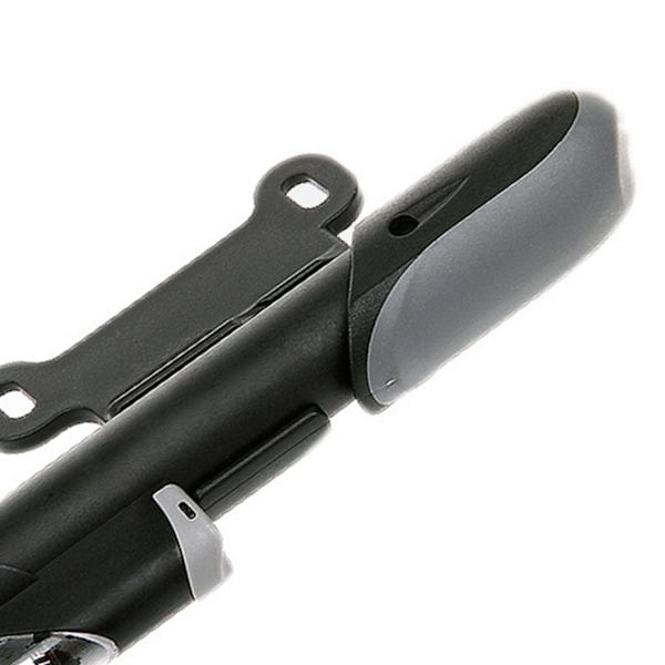 Mini Cykelpumpe Plast Bærbar Rammepumpe Højtryksdæk Reparationssæt til Udendørs Sort