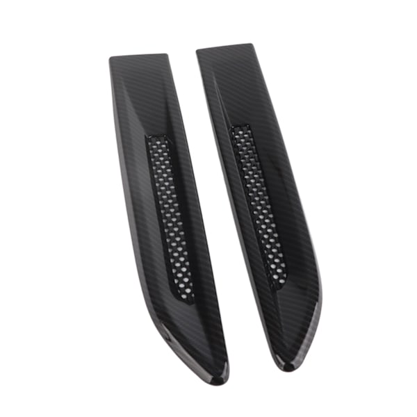 2 st kolfibertextur fender sidoluftventil utloppsskydd Passar för Jaguar XF XFL XE