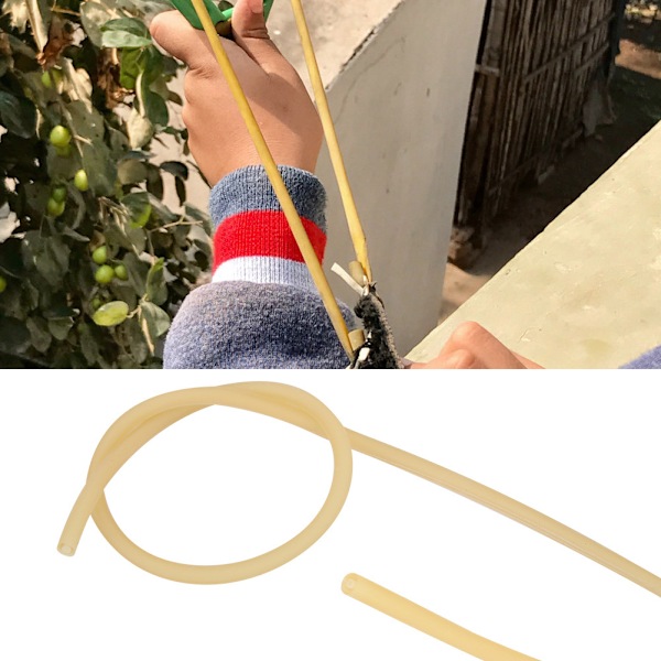 1 / 3 / 5M Høj Elastisk Naturlig Blød Latex Slingshot Rør Slangebånd til Jagt Skydning (1m)