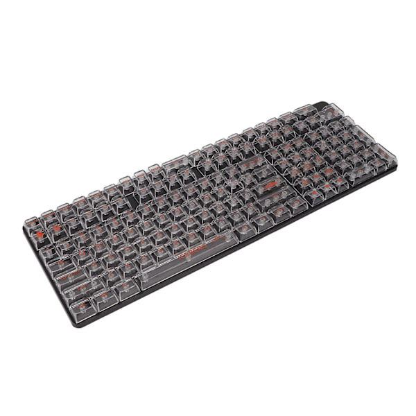 132 Taster for Mekanisk Tastatur CBSA Høyde Transparent Ergonomisk DIY Klare Taster Hvite Oransje Bokstaver