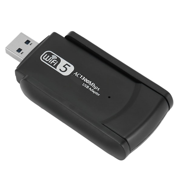 USB Wifi-adapter 1300 Mbps 2,4 GHz 5 GHz Höghastighets USB 3.0 Plug and Play Wifi-dongel för telefon, surfplatta, laptop